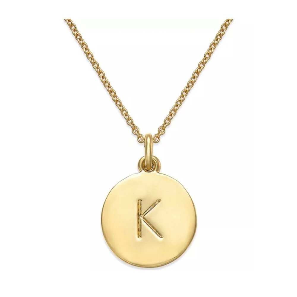 Kate Spade New York "K" Initial Gold Mini Pendant Necklace (WBR00039) New